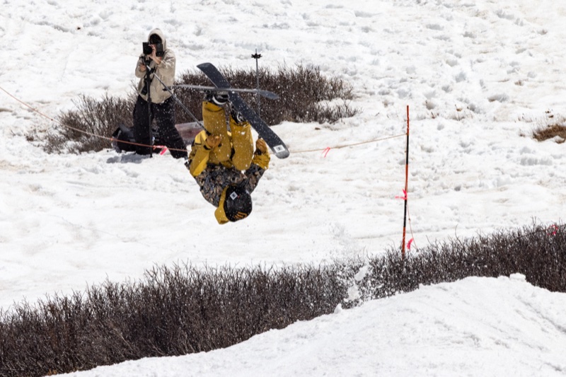Sal Malone skiing