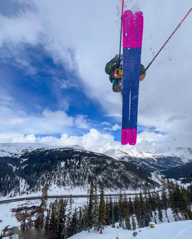 Scott Wilkins skiing