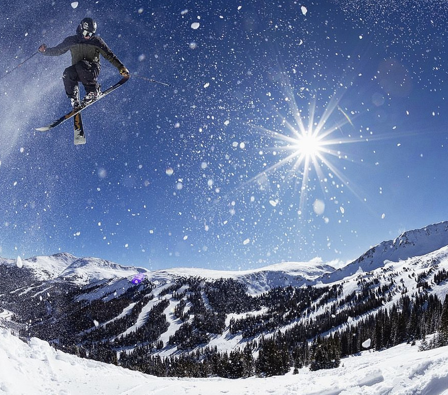 Big air over Loveland terrain