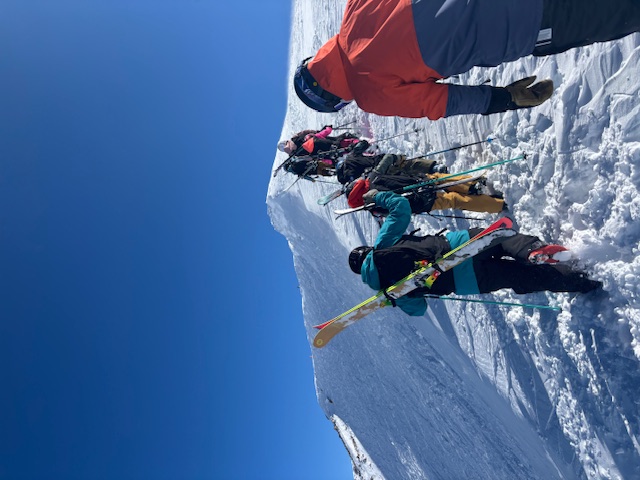 Coaching session on the ridgeline at Loveland